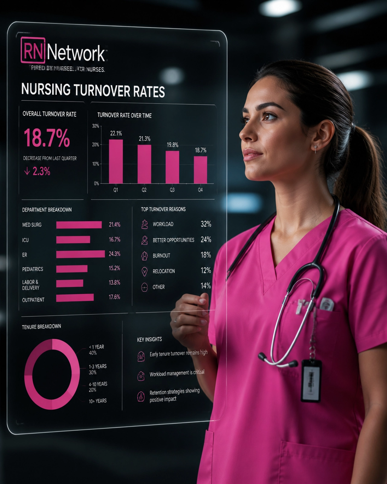 The 2026 Nurse Recruitment Crisis — turnover and retention data for healthcare employers